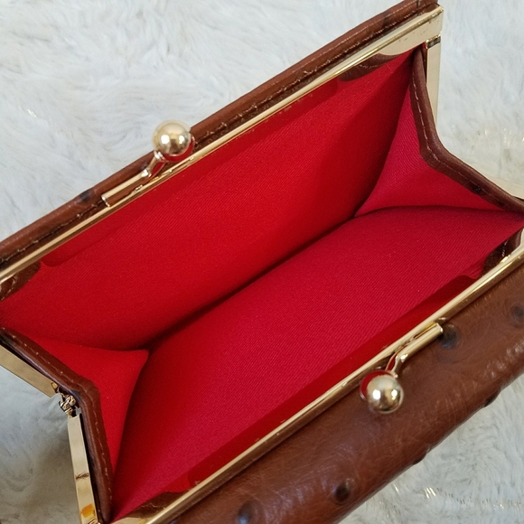 Dooney & Bourke Ostrich Small Flap Wallet - Picture 8 of 9